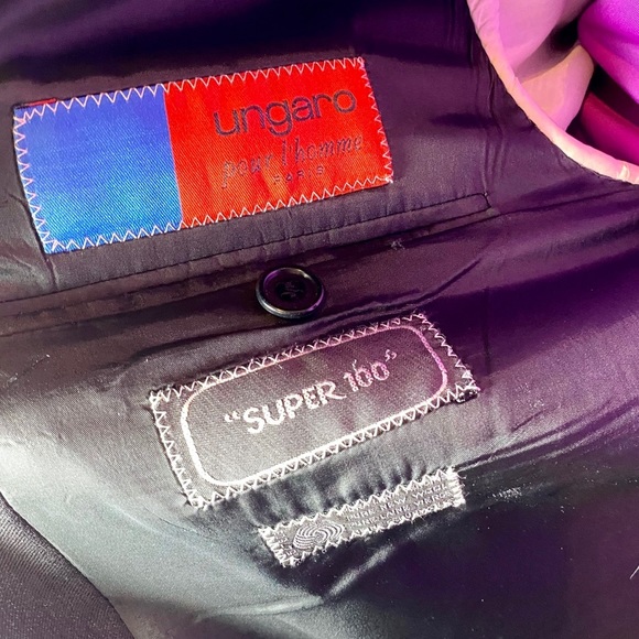 Ungaro Paris Virgin Wool Super 100 Suit Jacket - Picture 4 of 6